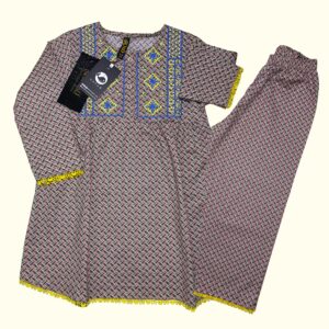 Geometric Charm Printed Kurta Set