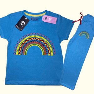 Vibrant Rainbow Adventure Track Suit