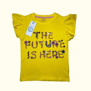 Empowering "Future is Here" Yellow Tee