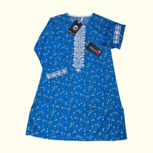 Charming Blue Ditsy Print Kurta