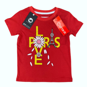 Bonjour Paris Red Tee