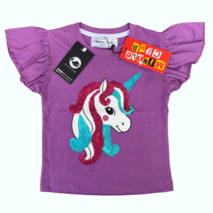 Dazzling Unicorn Ruffle Tee