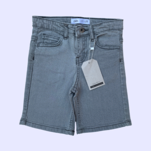 Zara Style Kids Denim Shorts - Grey