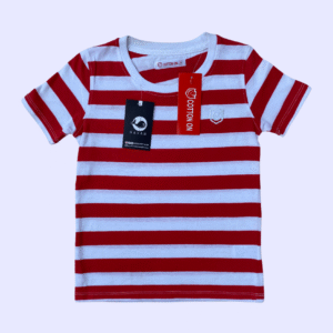 Classic Striped Kids T-shirt - Red & White