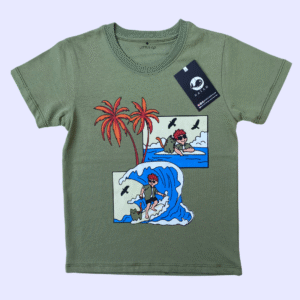 Surfing Adventures Olive Tee